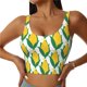 thumbnail image 1 of Balery Corn Cob Sujetadores deportivos con espalda cruzada para mujer, acolchados, sin costuras, de alto impacto, ideales para yoga, gimnasio, entrenamiento y fitness.-X-Large, 1 of 8