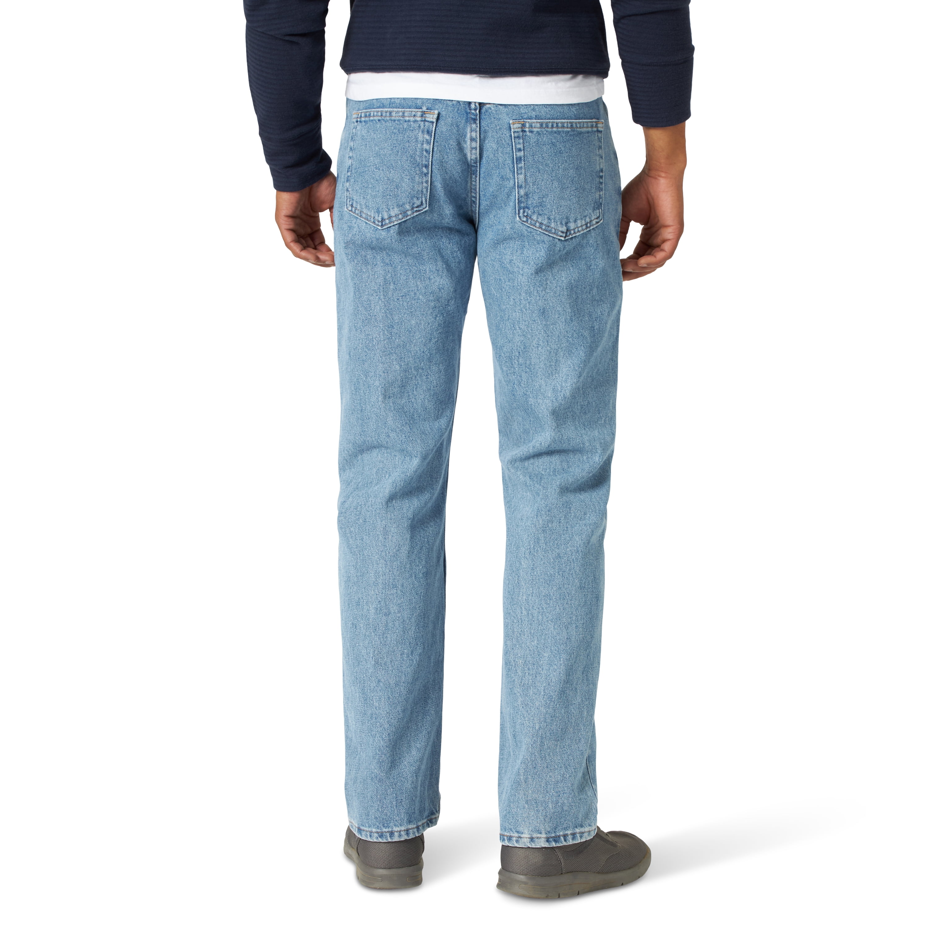Wrangler Men's and Big Men's Regular Fit Cotton Jeans
