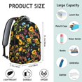 thumbnail image 6 of Black Sunflower Backpack for School,Cute School Bag,Schoolbag with Adjustable Shoulder Straps & Padded Back,15.3"x11"x7.1".﻿, 6 of 6