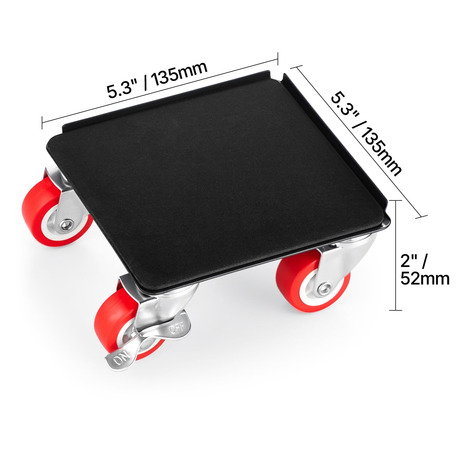 VEVOR Furniture Dolly, Maximum Load 1200 lbs, Heavy Duty Furniture Movers with 5 360° Rotation Wheels, Carbon Steel Panel, Furniture Lift Slider Tool Set for Appliances,Sofa,Fridge,Washing Machine