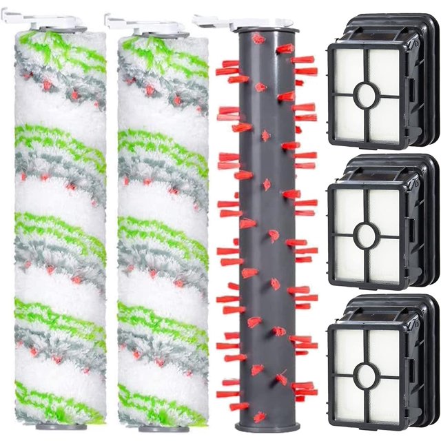 3 Rouleaux De 2788 Brosses Multi-faces Et Brosses Pour Animaux De Compagnie Et 2 Paquets De 1866 Filtres Hepa, Compatibles Avec Bissell Crosswave Wire