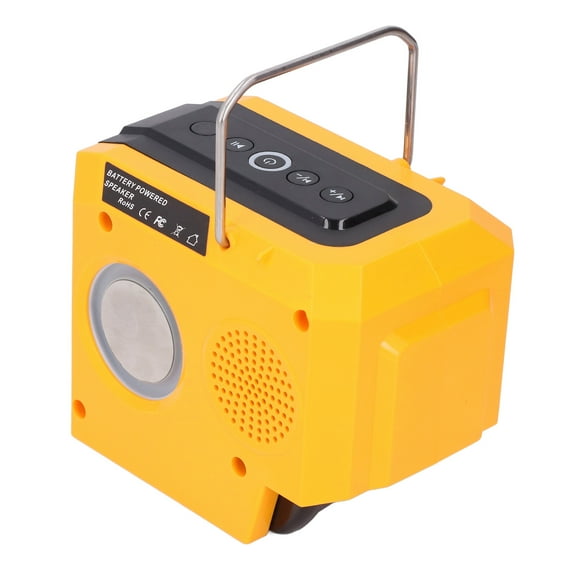 Cordless Li Ion Battery Speaker, Fast Pairing Deep Bass Safe Stereo Music 3 Connection Methods True HD Li Ion Battery Speaker for Parties