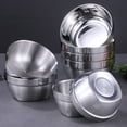 thumbnail image 3 of Stainless Steel Cold Noodle Bowl Kitchen Soup Noodle Bowl Mixed Rice Bowl, 3 of 8