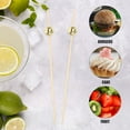 thumbnail image 3 of 100 Pcs Snacks Appetizers Toothpicks Drink Whisk Fruit Toothpicks Cocktail Picks Fruit Picks, 3 of 6