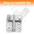 thumbnail image 4 of Uxcell 45mm Stainless Steel Flip Gate Latch Door Slide Bolt Right Open, Silver, 4 of 6
