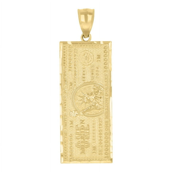 Auriga 10k Yellow Gold One Million Dollar Charm Pendant for Men