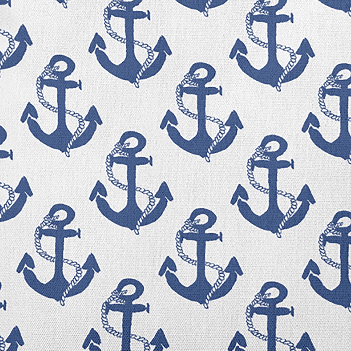 Simply Daisy 26" x 26" Anchor Pattern Decorative Throw Pillow, Nautical Navy (1 count)
