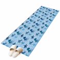 thumbnail image 2 of Summer Marine Life Washable Runner Rugs 2'x6', Ocean Octopus Sharks Starfish White Bubble Low Pile Throw Entryway Rug Non-Slip Sturdy Edge Binding Carpet for Indoor Bedside Entrance Bedside, 2 of 9