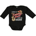 thumbnail image 3 of Inktastic I Listen to Country Music with My Daddy Guitar and Hat Boys or Girls Long Sleeve Baby Bodysuit, 3 of 5