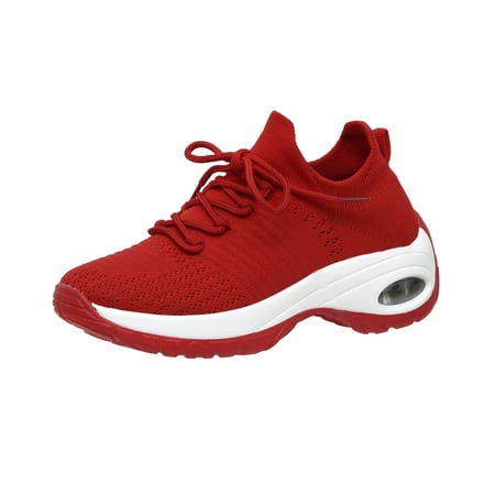 

Cushionaire Women s Blaze Stretch Knit Slip On Lace Sneaker +Memory Foam & LiteSole Technology