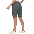 thumbnail image 5 of Little Donkey Andy Women's Lightweight Breathable Hiking Shorts, Quick-Dry Golf Shorts with Zipper Pockets, Air-Holes Tech Gray Heather XS, 5 of 7