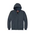 thumbnail image 3 of CornerStone Unisex Duck Cloth Hooded Work Jacket | Zip Up Outerwear for Men & Women with Insulated Hood & Hand Warmer Pockets, 3 of 4