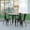 Black Top/Black Frame, variant on Emma + Oliver Indoor/Outdoor Dining Table, 30" Round All Weather Brown Poly Resin Top with Black Steel Base