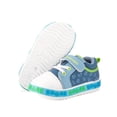 thumbnail image 1 of Tenis Luces Bubble Gummers® Para Niño Dinosaurio Viny Azul, 1 of 4