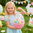 thumbnail image 6 of Jumbo Easter Egg with Handle, Giant Fillable Plastic Container,Large Transparent Egg Shaped Bucket for Prizes & Party Favors,Easter Egg Hunt Supplies, 6 of 7
