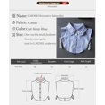 thumbnail image 3 of CAILDANL Blue Striped Detachable Collar Shirt,Half Blouse False Collar for Lady Girls Men, 3 of 6