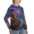 thumbnail image 6 of Honeii Jungle Path Glowing Mushrooms Pattern Womens Oversized Hoodies Long Sleeve Sweatshirts Pullover Fall Outfits with Pocket-Large, 6 of 7