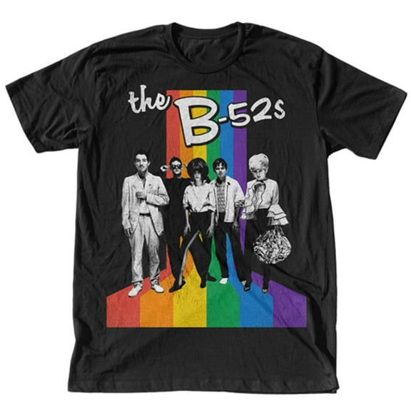 The B-52's Men's Retro Rainbow Slim-Fit T-Shirt