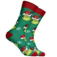thumbnail image 3 of Monster Socks Cómodos Calcetines Navideños Unisex Suministros para Fiestas (C) Verde, 3 of 4