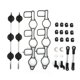 thumbnail image 1 of Riwesomey Kit de reparación de aleta de remolino del colector de admisión de entrada 059129711CK compatible con A4 A5 A6 A8 Vehículos, repuestos y accesorios Mis Riwesomey VI003262-00, 1 of 6