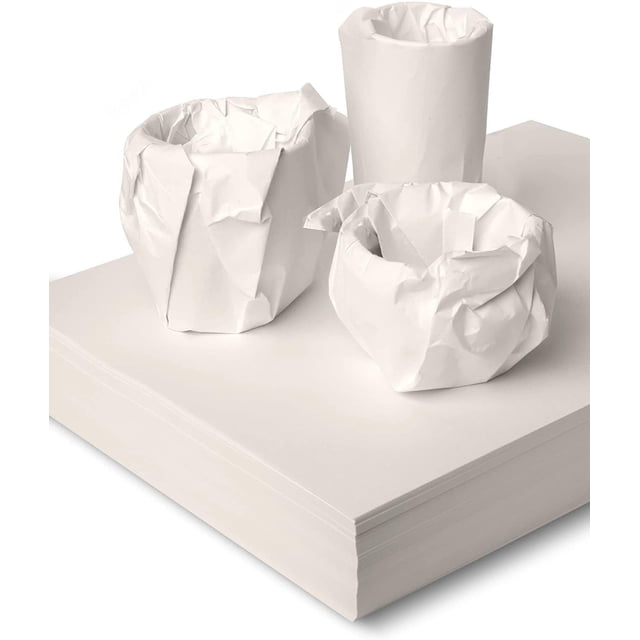 Papel de embalaje de 12 x 12 pulgadas para mover 100 hojas que protegen la porcelana frágil y los vasos Papel de regalo pequeño para envío y relleno de cajas de mudanzas