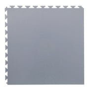 FlooringInc Smooth Flex Nitro Tiles, Smooth Pattern, Light Gray