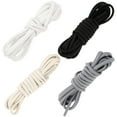 thumbnail image 4 of Monyance shoelaces no tie Tieless Sport Shoelaces Flat White Elastic Laces(38.58X0.12X0.12Inches), 4 of 10