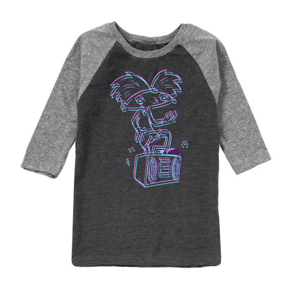 Hey Arnold! - 3D Arnold - Toddler And Youth Raglan Graphic T-Shirt