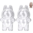 thumbnail image 1 of Cases for Blind Box Doll | LBU Have a Seat Clear Plastic Box with Keychain & Anti-Loss Silicone Strap Doll Not Included, 1 of 6