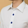 thumbnail image 4 of 2Pcs Cufflinks for Men Formal Shirts Decor Clothes Decoration Covers Blue, 4 of 8