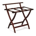 thumbnail image 2 of Wooden Mallet LR4-MHBRN WallSaver Luggage Rack in Mahogany with Brown Webbing, 2 of 3