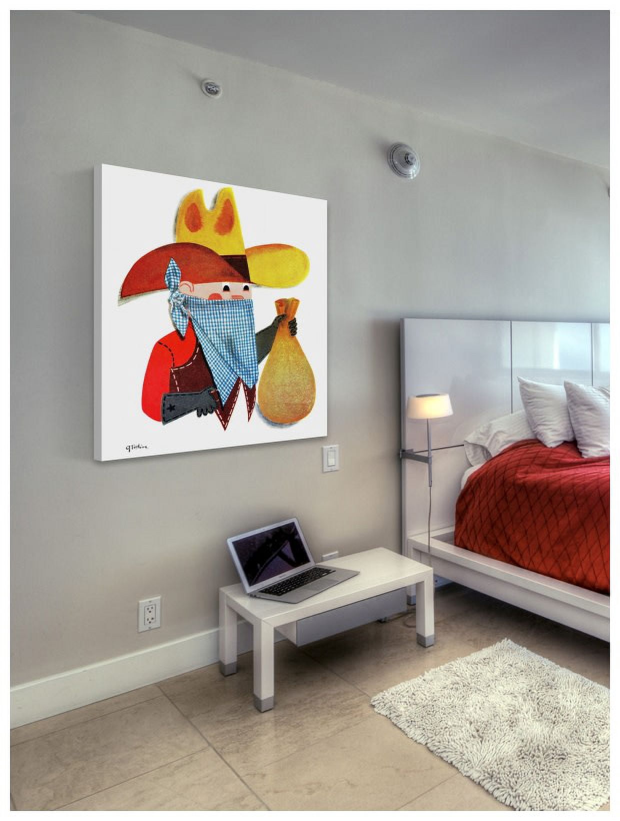 Marmont Hill "Cowboy" by Curtis Painting Print on Canvas