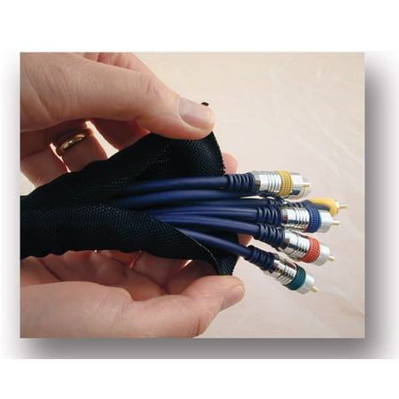 1/2 SNAKESKIN Wire Cable Cover - black - 50 feet - image 2