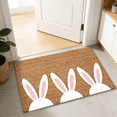 thumbnail image 4 of Decorr Easter Coir Doormat Outdoor Rug Bunny & Happy Easter Welcome Door Mat, Coir Easter Mat for Outdoor Front Porch Entryway Decor(23.6×15.8"), 4 of 6