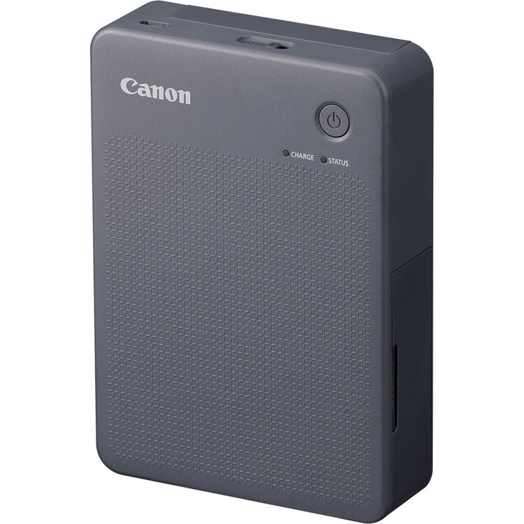 Canon SELPHY QX20 Wireless Compact Photo Printer Dark Gray (6752C001) Portable Mobile Printer with Borderless Printing Bundle with Wall Plug and Cleaning Kit