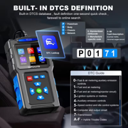 TopDiag T200 OBD2 Scanner Diagnostic Tool, OBD II Clear Reset Engine Error Code Professional Code Reader Diagnostic Scan Tools, Mode 6, Mode 8 & One-Click I/M, Plug & Play(Without Battery)Diagnostic