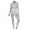 Gray, variant on MIUOWANP Women's Two Piece Sets Women Seamless Striped Hollow Yoga Clothes Hip Quick-drying Fitness Suit