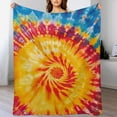 thumbnail image 4 of Colorful Swirls Tie-dye Blanket for Bed Throw Blanket for Women, Men And Kids Super Soft Plush Blanket Throw, Print Blanket, Blanket for Kids, 4 of 7