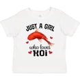 thumbnail image 3 of Inktastic Just a Girl Who Loves Koi Fish Girls Toddler T-Shirt, 3 of 5