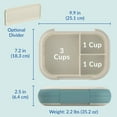 thumbnail image 3 of Bentgo (2-Pack) Chill Max Lunch Box Mixed Colour - Included Ice Pack Keeps Food Cold; 5-Cup Capacity for Adults&Ages 8+, 3 or 4 Compartment Bento Box, BPA-Free, Dishwasher Safe (Fog & Deep Teal/Blue), 3 of 7