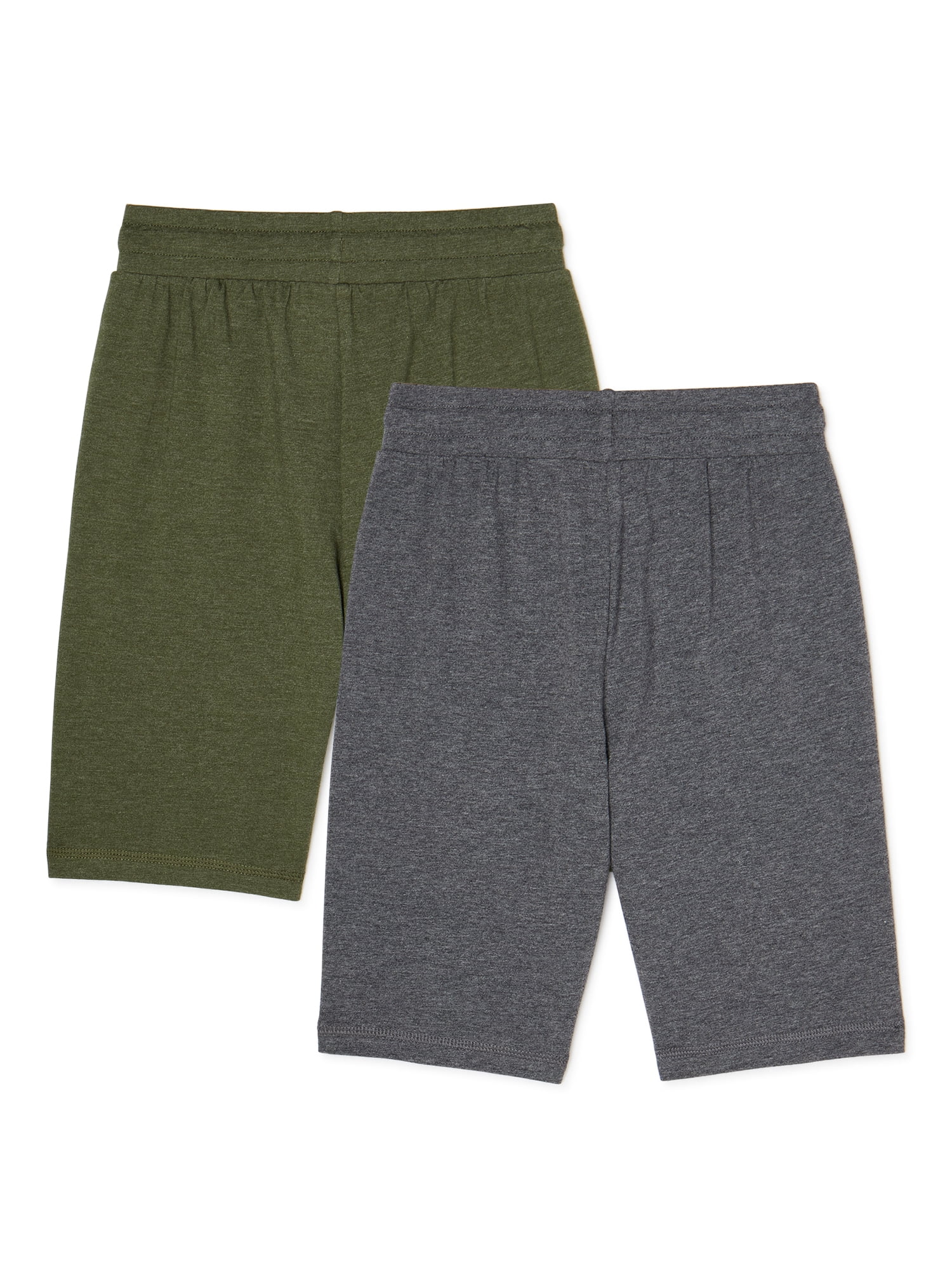 Spring&Gege Boys Soft Cotton Knit Jersey Shorts 2-Pack 