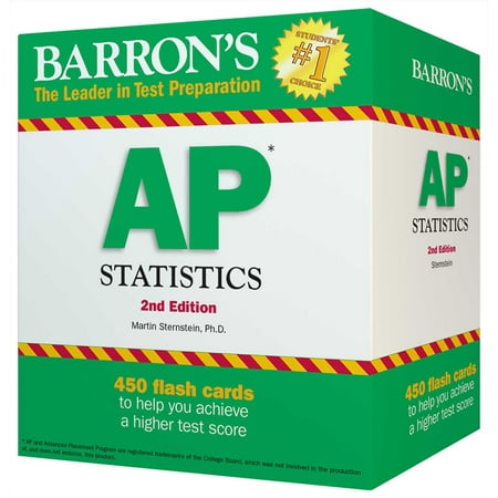 Barron's AP Statistics Flash Cards (Best Ap Statistics Textbook)