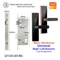 thumbnail image 2 of Door Lock, Tuya Electronic Lock Smart Door Lock Fingerprint Lock Password IC Card Key USB Charge For Smart Home ,Easy to Install, 2 of 6