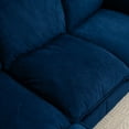 thumbnail image 4 of 78" Sectional Couches with Ottoman, L Shaped Sofa with Wood Legs, 3-Seater Combination Sofa for  Living Room, Bedroom, Apartment, Office, Blue, 4 of 7