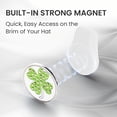 thumbnail image 3 of FINGER TEN Golf Ball Marker Hat Clip Silicone Magnetic Markers Holder 4 Pack Mark Pattern Magnet Value Funny Gift Set for Men Women Kid, 3 of 7