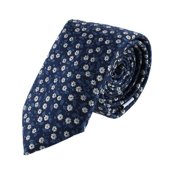 Ascentix Metallic Flowers and Leaves Necktie