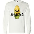 thumbnail image 3 of Inktastic Aw, Shucks Corn on the Cob Humor Long Sleeve T-Shirt, 3 of 5