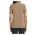 thumbnail image 2 of Mafoose Womens Heavyweight Cotton Pique Polo Shirt Khaki Heather XS, 2 of 6