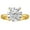 Gold Tone, variant on Solitaire 4Ct Round Cut Engagement Ring for Women Sterling Silver 8A CZ Ginger Lyne Collection - 9,Silver