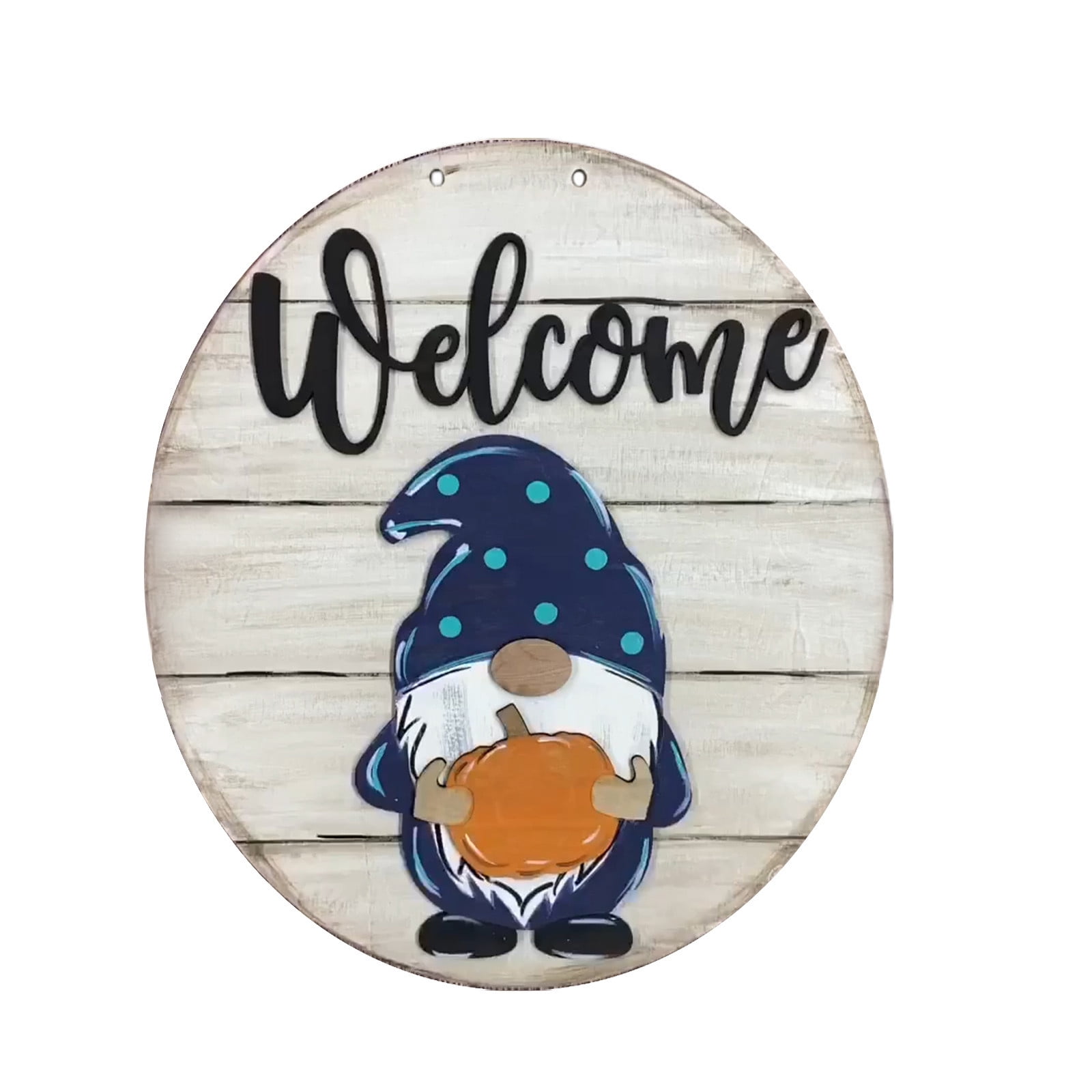 Sweet Gnome Wooden Door Hanger with Wreath Bee Ornaments Seasonal Home Sign Rustic Farmhouse Welcome Sign Home Decor 1 Sign Gnome Home Table Top Interchangeable Monthly Sign 